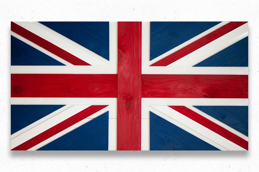 Union Jack Wood Flag - Bitcoin Tax Canada